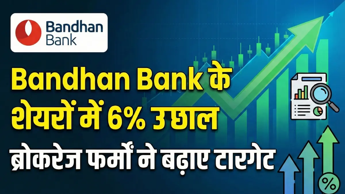 Bandhan Bank के शेयरों में 6% उछाल: ब्रोकरेज फर्मों ने बढ़ाए टारगेट